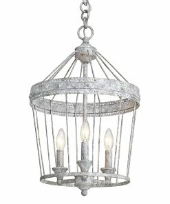 Golden Lighting American Farmhouse Ferris 3 Light Pendant