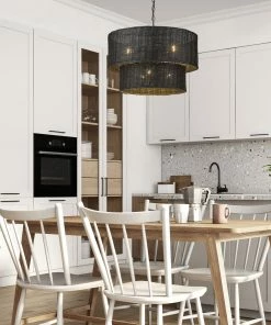 Hot Sale 🎉 Golden Lighting Erma 6 Light Chandelier American Farmhouse ⭐ 13 Golden Lighting Erma 6 Light Chandelier American Farmhouse