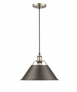 Best Pirce ๐ Golden Lighting Orwell Large Pendant - 14" - Closeout ๐ 18 Golden Lighting Orwell Large Pendant - 14
