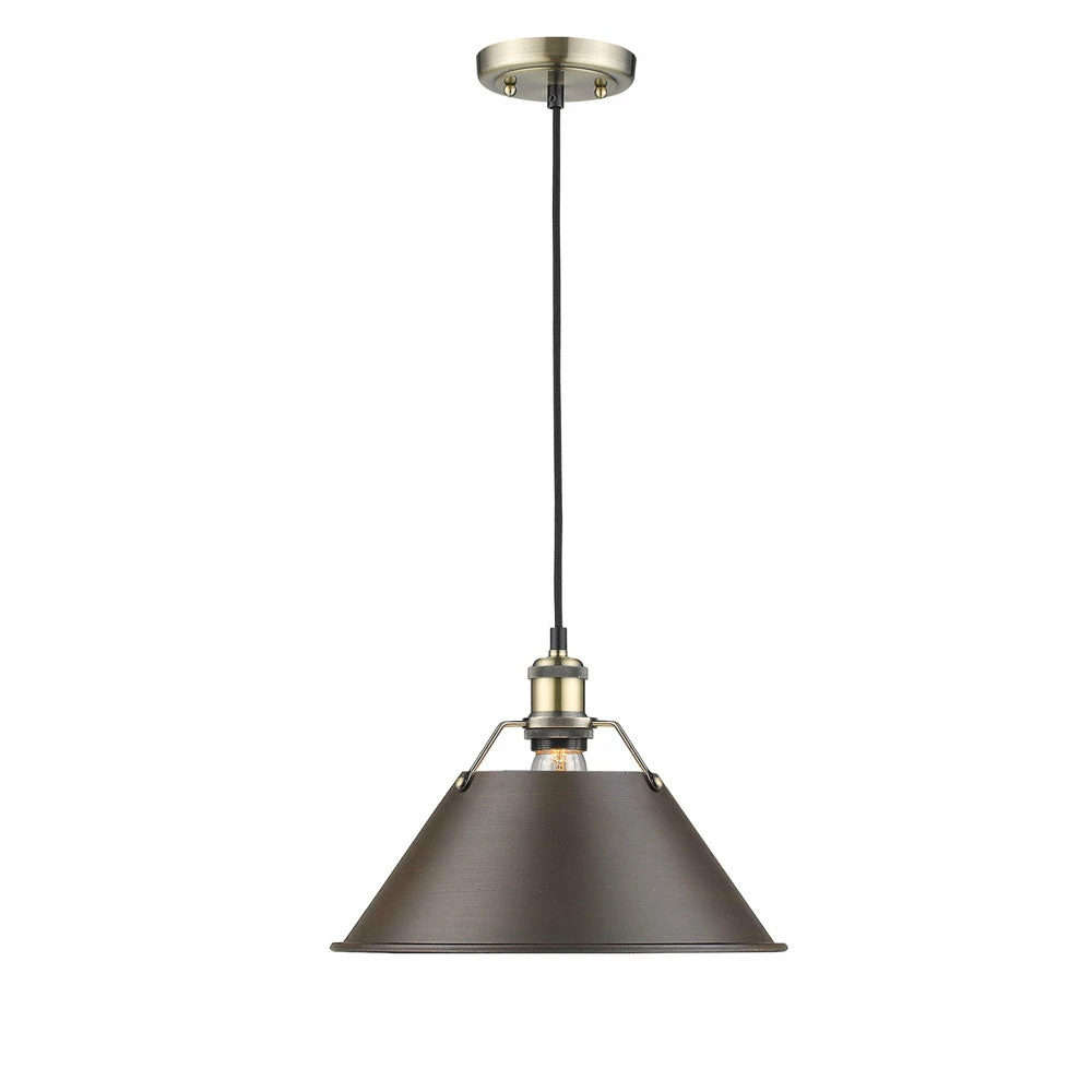 Best Pirce ๐ Golden Lighting Orwell Large Pendant - 14" - Closeout ๐ 7 Golden Lighting Orwell Large Pendant - 14" - Closeout