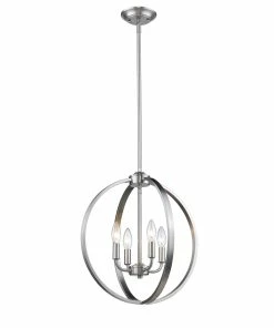 Golden Lighting American Farmhouse Colson 4 Light Chandelier