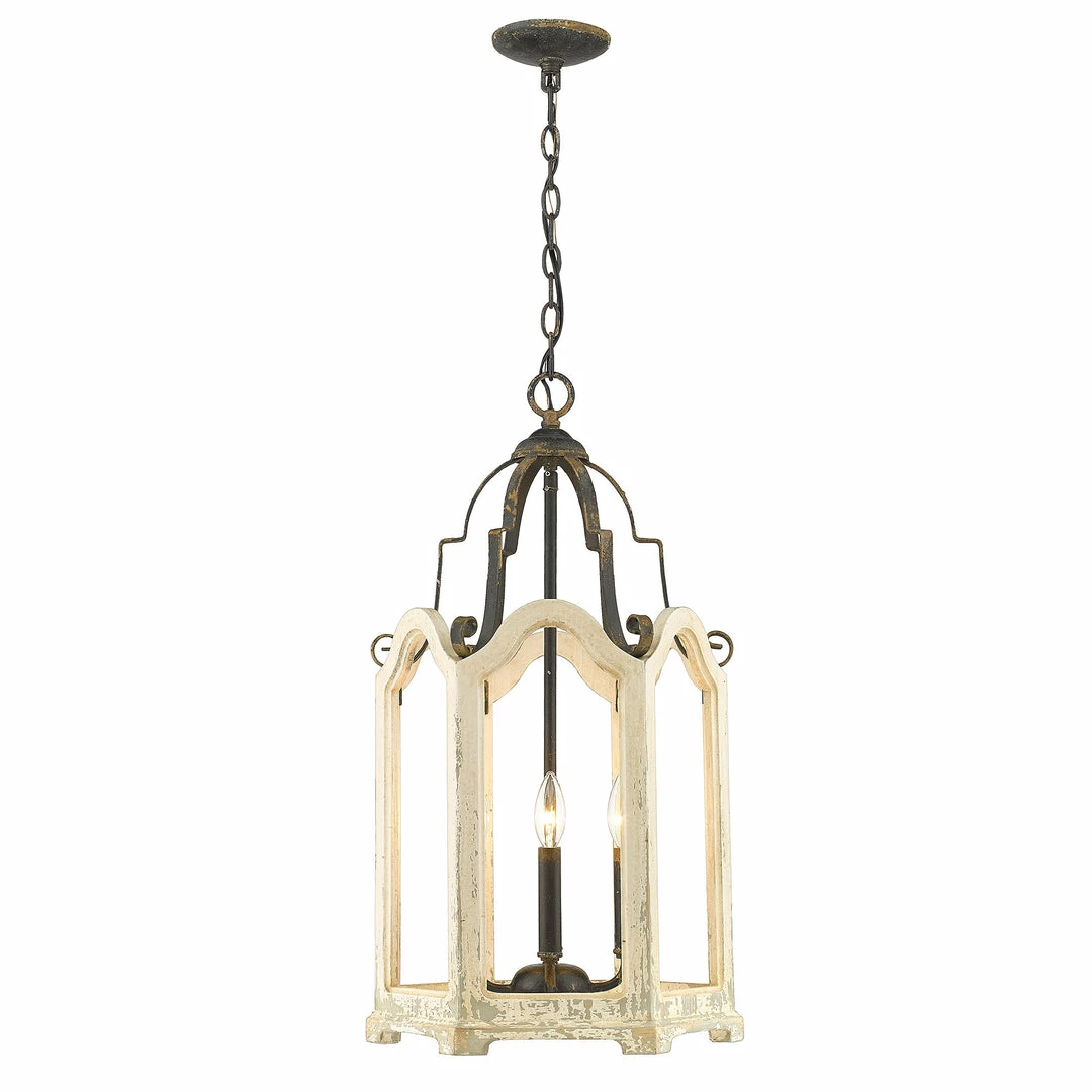 Cheap 🔥 Golden Lighting Octavia 4 Light Pendant American Farmhouse ❤️ 4 Golden Lighting Octavia 4 Light Pendant American Farmhouse