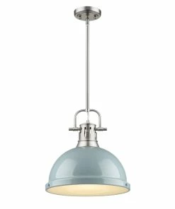Hot Sale ๐คฉ Golden Lighting Duncan 1 Light Pendant With Rod American Farmhouse ๐ 57 Golden Lighting Duncan 1 Light Pendant With Rod American Farmhouse