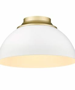Golden Lighting Zoey Flush Mount American Farmhouse