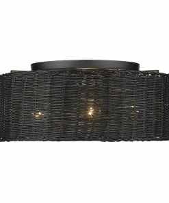 Golden Lighting Erma Flush Mount American Farmhouse