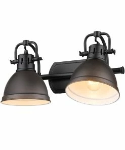 New ✨ Golden Lighting Duncan 2 Light Bath Vanity 👍 172 Golden Lighting Duncan 2 Light Bath Vanity