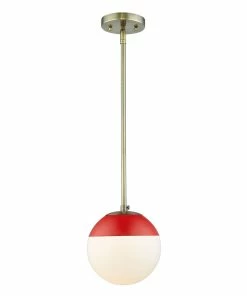 Golden Lighting Dixon Small Pendant With Rod - Closeout