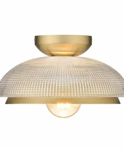 Golden Lighting American Farmhouse Crawford Flush Mount