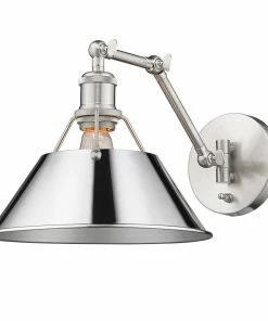 Golden Lighting Transitional Looks Orwell 1 Light Articulating Wall Sconce