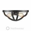 Golden Lighting Saxon 2 Light Flush Mount