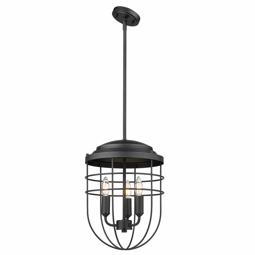 Deals ๐งจ Golden Lighting Seaport 3 Light Pendant - Closeout ๐ 5 Golden Lighting Seaport 3 Light Pendant - Closeout