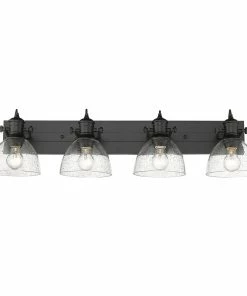 Golden Lighting American Farmhouse Hines 4 Light Bath Vanity