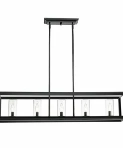 Discount 😉 Golden Lighting Smyth 5 Light Linear Pendant American Farmhouse ⌛ 29 Golden Lighting Smyth 5 Light Linear Pendant American Farmhouse