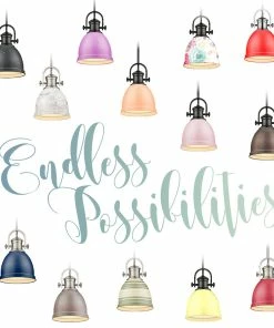 Golden Lighting Primed Small Pendant - Closeout