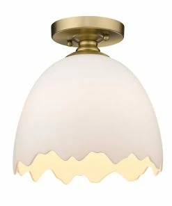 Golden Lighting American Farmhouse Brinkley Semi-Flush