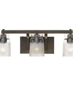 Golden Lighting American Farmhouse Travers 3 Light Bath Vanity