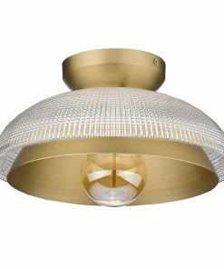 Golden Lighting American Farmhouse Crawford Flush Mount