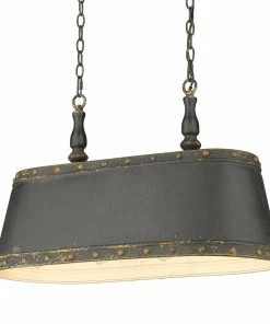Golden Lighting Hemlock Linear Pendant American Farmhouse