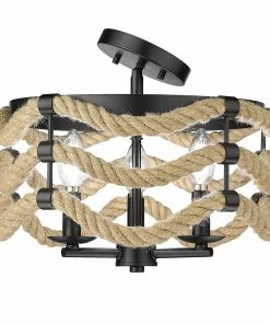 Golden Lighting Marissa 3 Light Semi-Flush