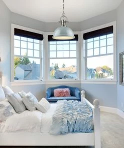 Golden Lighting American Farmhouse Duncan 1 Light Pendant With Chain