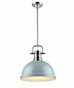 Hot Sale ๐คฉ Golden Lighting Duncan 1 Light Pendant With Rod American Farmhouse ๐ 43 Golden Lighting Duncan 1 Light Pendant With Rod American Farmhouse