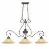 Golden Lighting American Farmhouse Mayfair 3 Light Linear Pendant