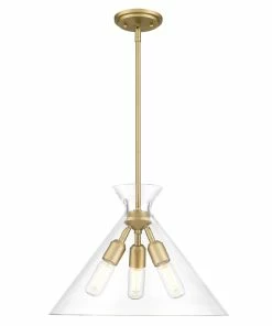 Golden Lighting American Farmhouse Malta 3 Light Pendant