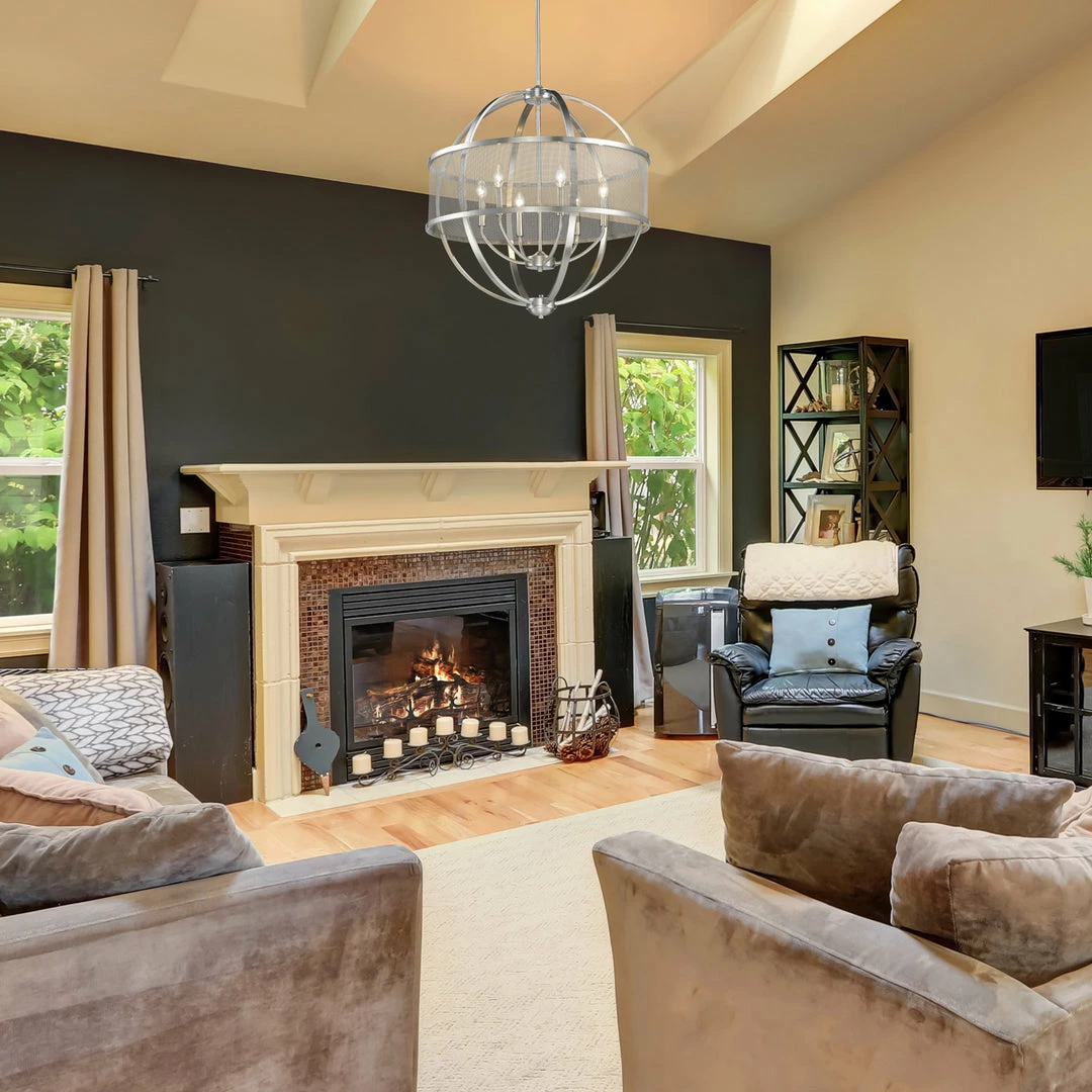 Best Pirce ๐งจ Golden Lighting American Farmhouse Colson 6 Light Chandelier โค๏ธ 27 Golden Lighting American Farmhouse Colson 6 Light Chandelier