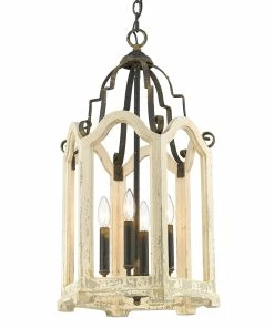 Golden Lighting Octavia 4 Light Pendant American Farmhouse