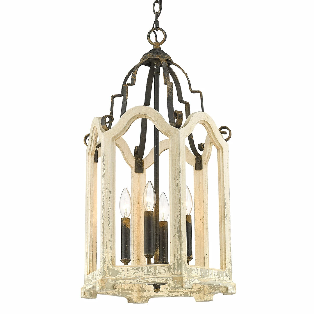 Cheap 🔥 Golden Lighting Octavia 4 Light Pendant American Farmhouse ❤️ 3 Golden Lighting Octavia 4 Light Pendant American Farmhouse