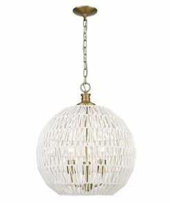 Golden Lighting American Farmhouse Florence 3 Light Pendant