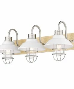 Golden Lighting American Farmhouse Fraser 3 Light Bath Vanity