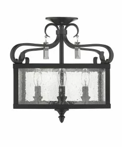 Golden Lighting Valencia Semi-Flush (Convertible) American Farmhouse