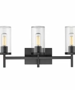 Golden Lighting Winslett 3 Light Bath Vanity American Farmhouse