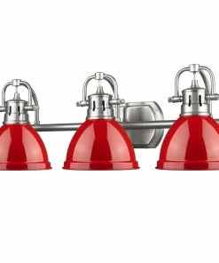 Golden Lighting Duncan 3 Light Bath Vanity - Closeout American Farmhouse