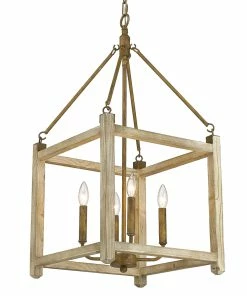 Golden Lighting American Farmhouse Orville 4 Light Pendant