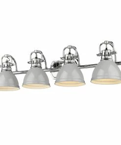 Golden Lighting Duncan 4 Light Bath Vanity American Farmhouse