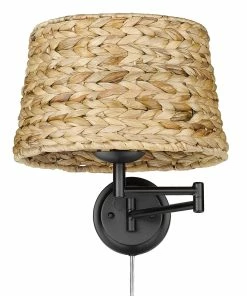 Golden Lighting American Farmhouse Eleanor 1 Light Articulating Wall Sconce