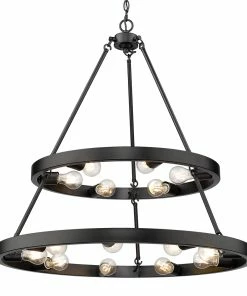 Golden Lighting Castile 15 Light Chandelier American Farmhouse