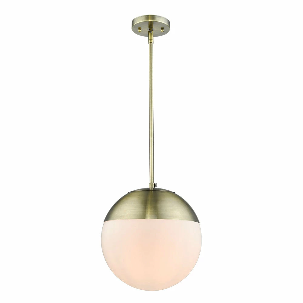 New ๐ Golden Lighting American Farmhouse Dixon 1 Light Pendant With Rod - Closeout โ๏ธ 4 Golden Lighting American Farmhouse Dixon 1 Light Pendant With Rod - Closeout
