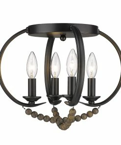 Golden Lighting Flori Flush Mount