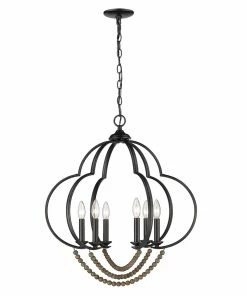 Golden Lighting Flori 6 Light Pendant