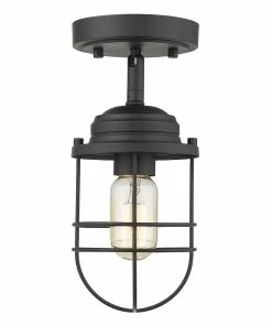 Discount ๐ Golden Lighting Seaport Semi-Flush ๐ 15 Golden Lighting Seaport Semi-Flush