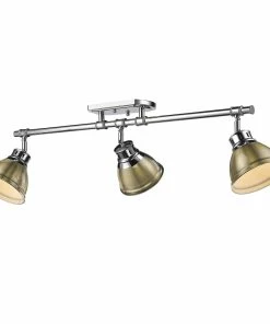 Golden Lighting Duncan Semi-Flush - Track Light - Closeout American Farmhouse