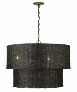 Golden Lighting American Farmhouse Erma 9 Light Chandelier