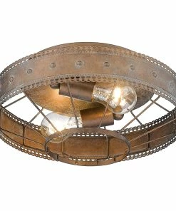 Best deal ๐ฅฐ Golden Lighting Ferris Flush Mount ๐ 17 Golden Lighting Ferris Flush Mount