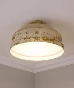 Cheap ๐งจ Golden Lighting American Farmhouse Keating Flush Mount ๐ 17 Golden Lighting American Farmhouse Keating Flush Mount