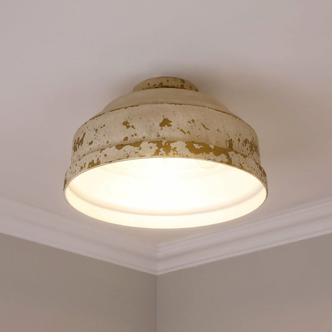 Cheap ๐งจ Golden Lighting American Farmhouse Keating Flush Mount ๐ 10 Golden Lighting American Farmhouse Keating Flush Mount