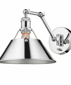 Golden Lighting Transitional Looks Orwell 1 Light Articulating Wall Sconce
