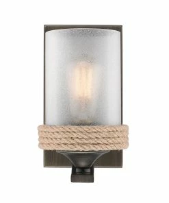 Golden Lighting Chatham 1 Light Bath Vanity American Farmhouse